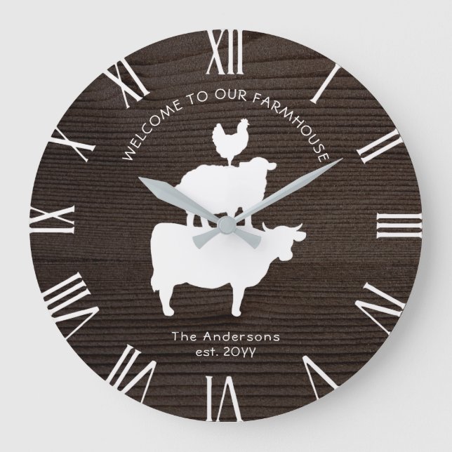 Grande Horloge Ronde Rustic Dark  (Recto)