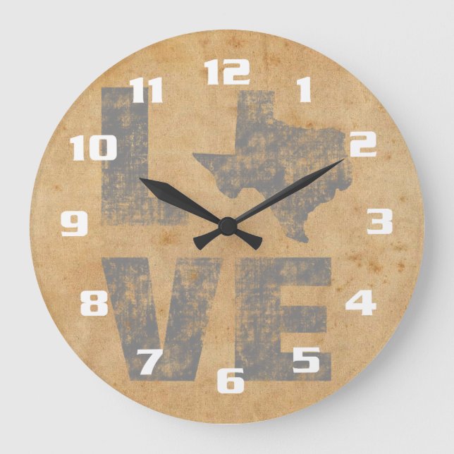 Grande Horloge Ronde Rustique Texas (Recto)