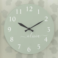 Sage Green Minimaliste Moderne Monogramme Élégant