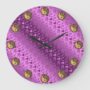 Grande Horloge Ronde Sagittaire & Coq de Terre