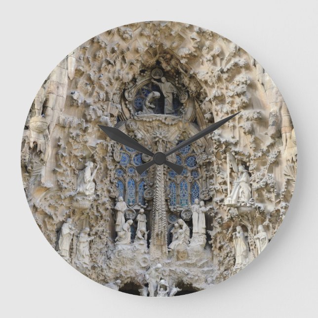 Grande Horloge Ronde Sagrada Familia. Façade de la crèche. (Recto)
