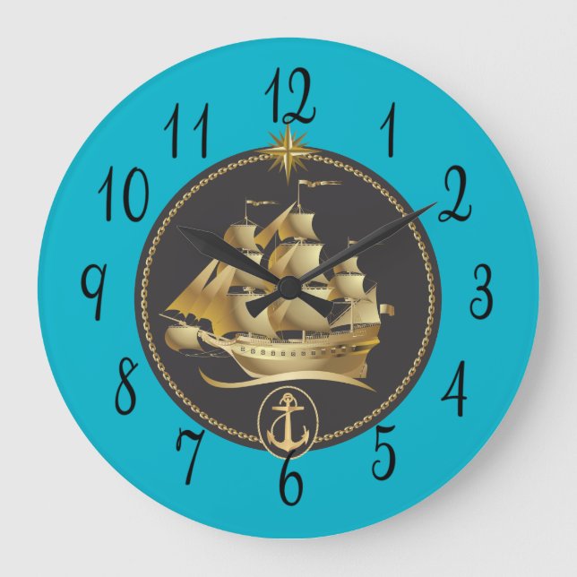 Grande Horloge Ronde Sailing Ship (Recto)