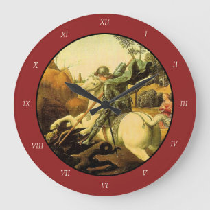 Grande Horloge Ronde "Saint George et le dragon" de Raphaël (vers 1505)