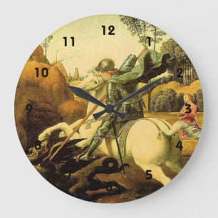 Grande Horloge Ronde "Saint George et le dragon" de Raphaël (vers 1505)