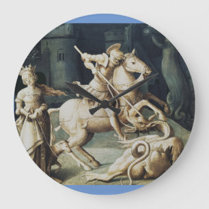 Grande Horloge Ronde Saint Georges et le Dragon Grand Martyr