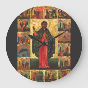 Grande Horloge Ronde Sainte Anastasia la Délivrance Art Byzantin