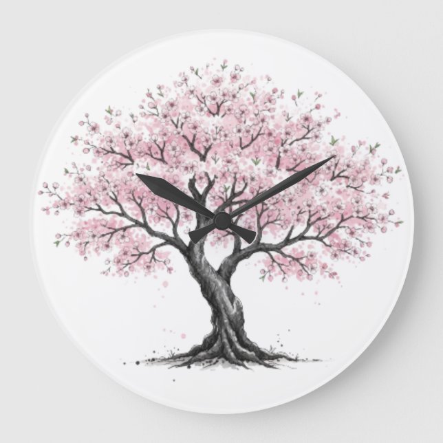 Grande Horloge Ronde Sakura Tree Clock (Recto)