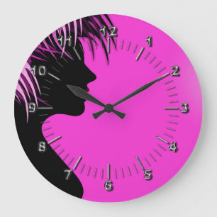 Grande Horloge Ronde salon de Coiffeur-beauté