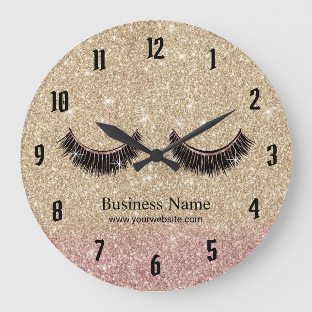 Grande Horloge Ronde Salon Gold Glitter Lashes (Recto)