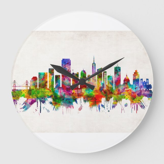 Grande Horloge Ronde San Francisco California Skyline (Recto)