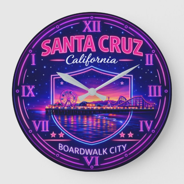 Grande Horloge Ronde Santa Cruz California Boardwalk (Recto)