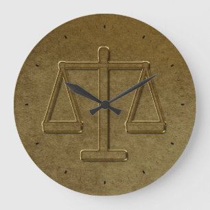 Grande Horloge Ronde Scales de justice