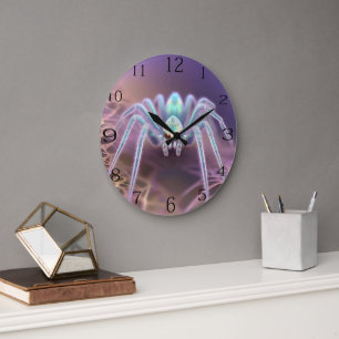 Grande Horloge Ronde Scanner Huntsman 3D Fractal Art Spider,