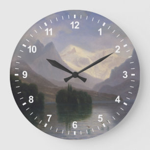 Grande Horloge Ronde Scène de montagne