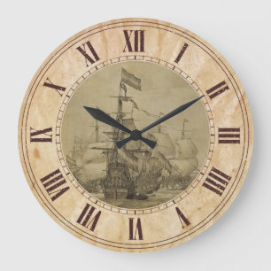 Grande Horloge Ronde Scène maritime
