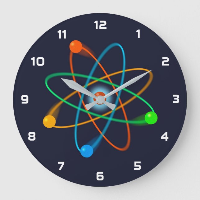 Grande Horloge Ronde Science de la structure atomique (Recto)