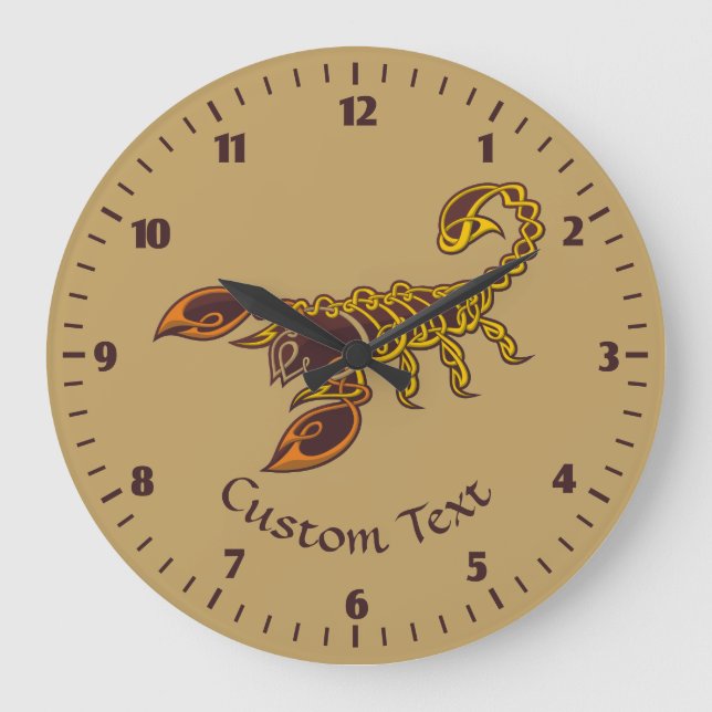 Grande Horloge Ronde Scorpion de noeud céleste (Recto)