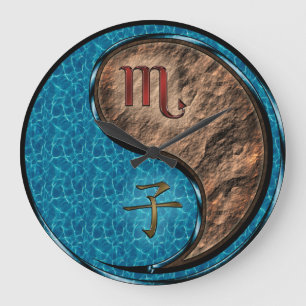 Grande Horloge Ronde Scorpion & Rat de terre