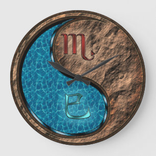 Grande Horloge Ronde Scorpion & Serpent de terre