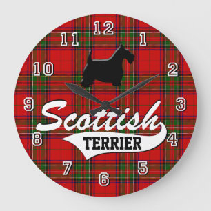 Grande Horloge Ronde Scottish Terrier