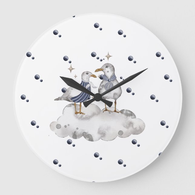 Grande Horloge Ronde Seagull Adventure Baby Collection (Recto)