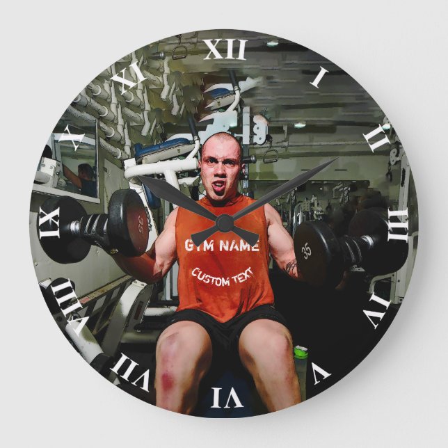 Grande Horloge Ronde Séance d'entraînement de forme physique de (Recto)