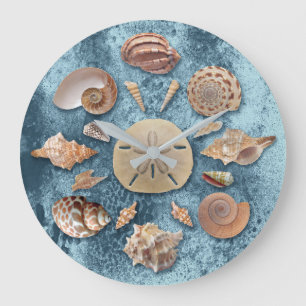 Grande Horloge Ronde Seashells Collection Mandala