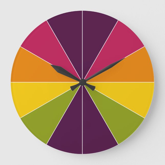 Grande Horloge Ronde Segmenté couleur 02 (Recto)