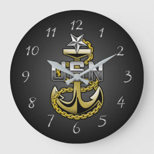 Grande Horloge Ronde Senior Chief Anchor Clock