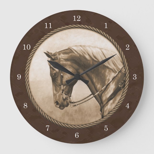 Grande Horloge Ronde Sepia Brown (Recto)