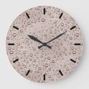 Grande Horloge Ronde Sepia water droplets