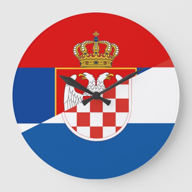 Grande Horloge Ronde serbia croatia flag country demi-symbol (Recto)