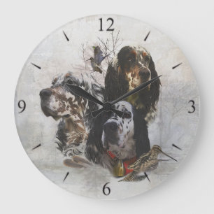 Grande Horloge Ronde Setter anglais