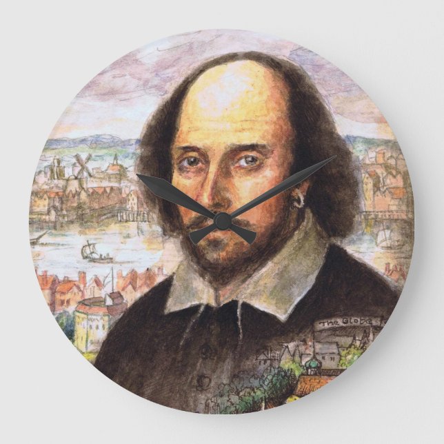 Grande Horloge Ronde Shakespeare Portrait Clock (Recto)