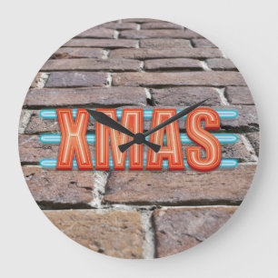 GRANDE HORLOGE RONDE SIGNE XMAS