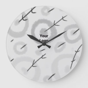 GRANDE HORLOGE RONDE SIMPLE MODERNE MODERNE MONOGRAM ÉLÉGANT CHIC STYLE