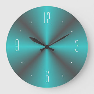 Grande Horloge Ronde Simplistic Pretty Green > Kitchen Wall Clock