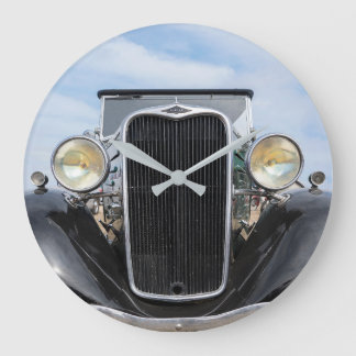 Grande Horloge Ronde Singer Nine, automobile britannique vintage, 1934