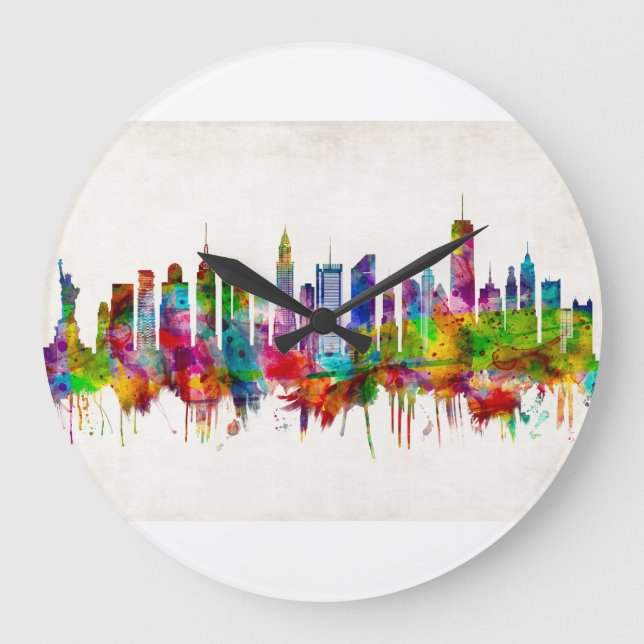 Grande Horloge Ronde Skyline de New York (Recto)