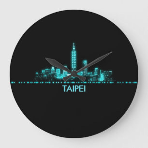 Grande Horloge Ronde Skyline de Taipei