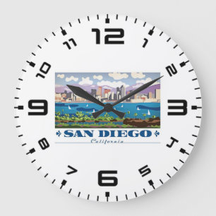 Grande Horloge Ronde Skyline San Diego