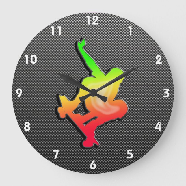 Grande Horloge Ronde Sleek skateboarding (Recto)