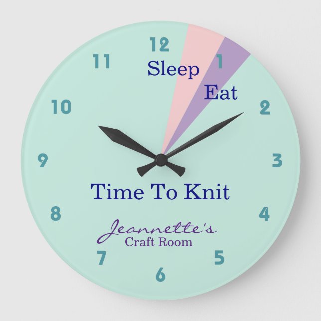 Grande Horloge Ronde Sleep Eat Knit (Recto)
