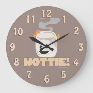 Grande Horloge Ronde Smore Marshmallow Burning Hottie Fun Toon