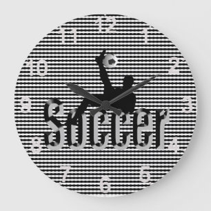 Grande Horloge Ronde Soccer The Game, Large Wall Clock