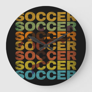 Grande Horloge Ronde SOCCER vintage