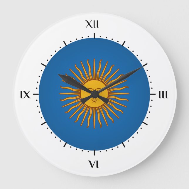 Grande Horloge Ronde Sol de mayo argentin (Recto)