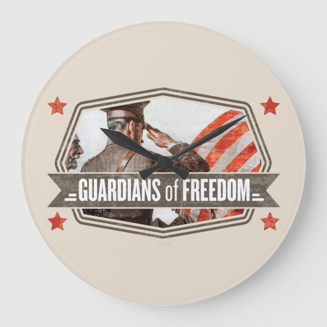 Grande Horloge Ronde Solider-Guardian de la liberté (Recto)