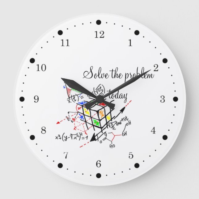 Grande Horloge Ronde Solve le problème (Recto)