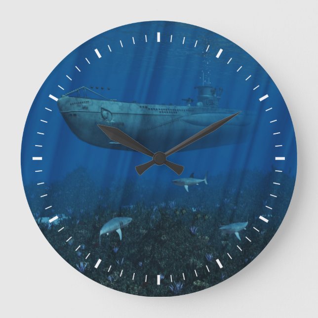 Grande Horloge Ronde Sous-marin U99 (Recto)